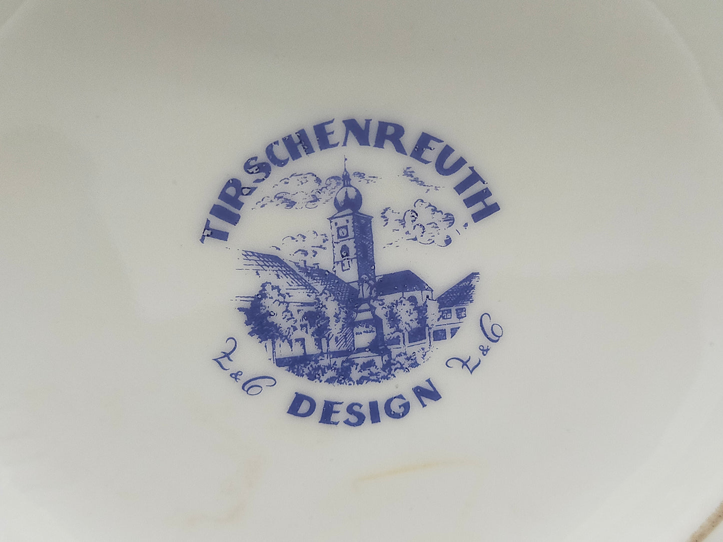 Elegante Tirschenreuth Porzellan Deckelvase Zartes Blütendesign