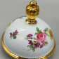 Bareuther Bavaria Porzellan Prunkvase Florales Dekor & Goldrand