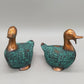 Deko Enten Figuren aus Bronze Kunstvolle Entenpaare