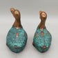 Deko Enten Figuren aus Bronze Kunstvolle Entenpaare