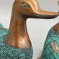 Deko Enten Figuren aus Bronze Kunstvolle Entenpaare