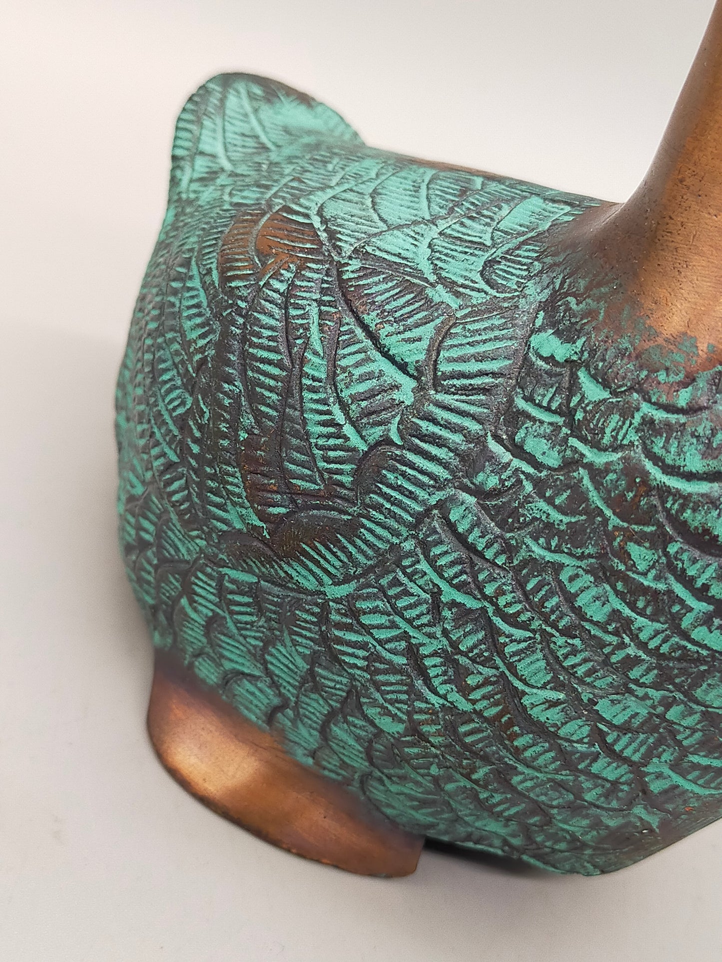 Deko Enten Figuren aus Bronze Kunstvolle Entenpaare