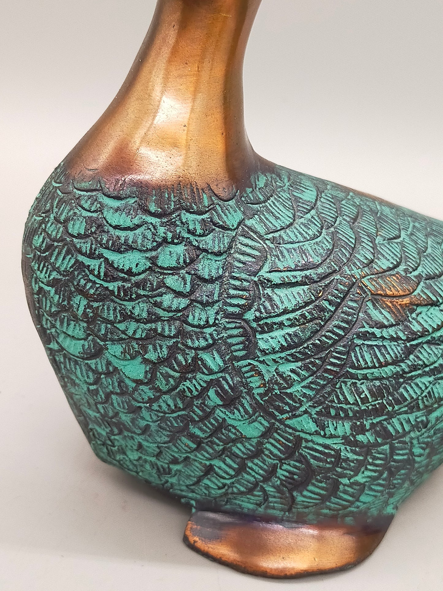 Deko Enten Figuren aus Bronze Kunstvolle Entenpaare