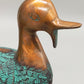 Deko Enten Figuren aus Bronze Kunstvolle Entenpaare