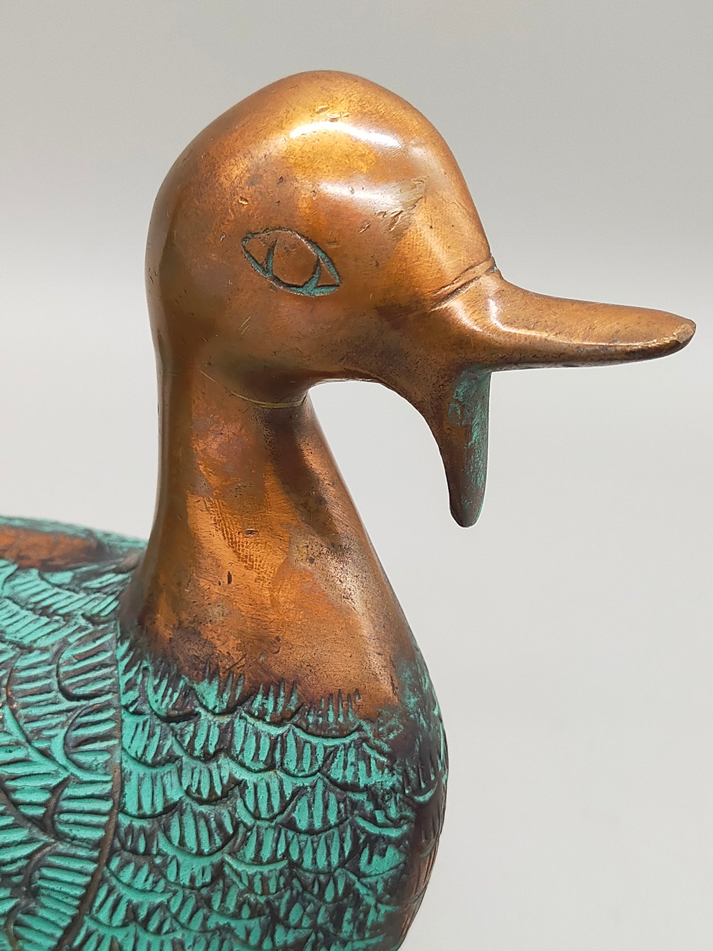 Deko Enten Figuren aus Bronze Kunstvolle Entenpaare