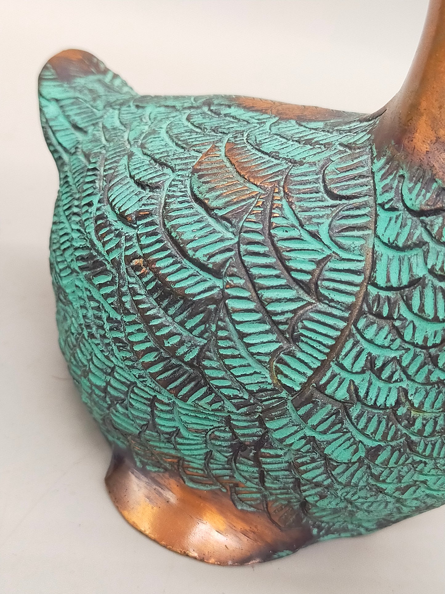 Deko Enten Figuren aus Bronze Kunstvolle Entenpaare