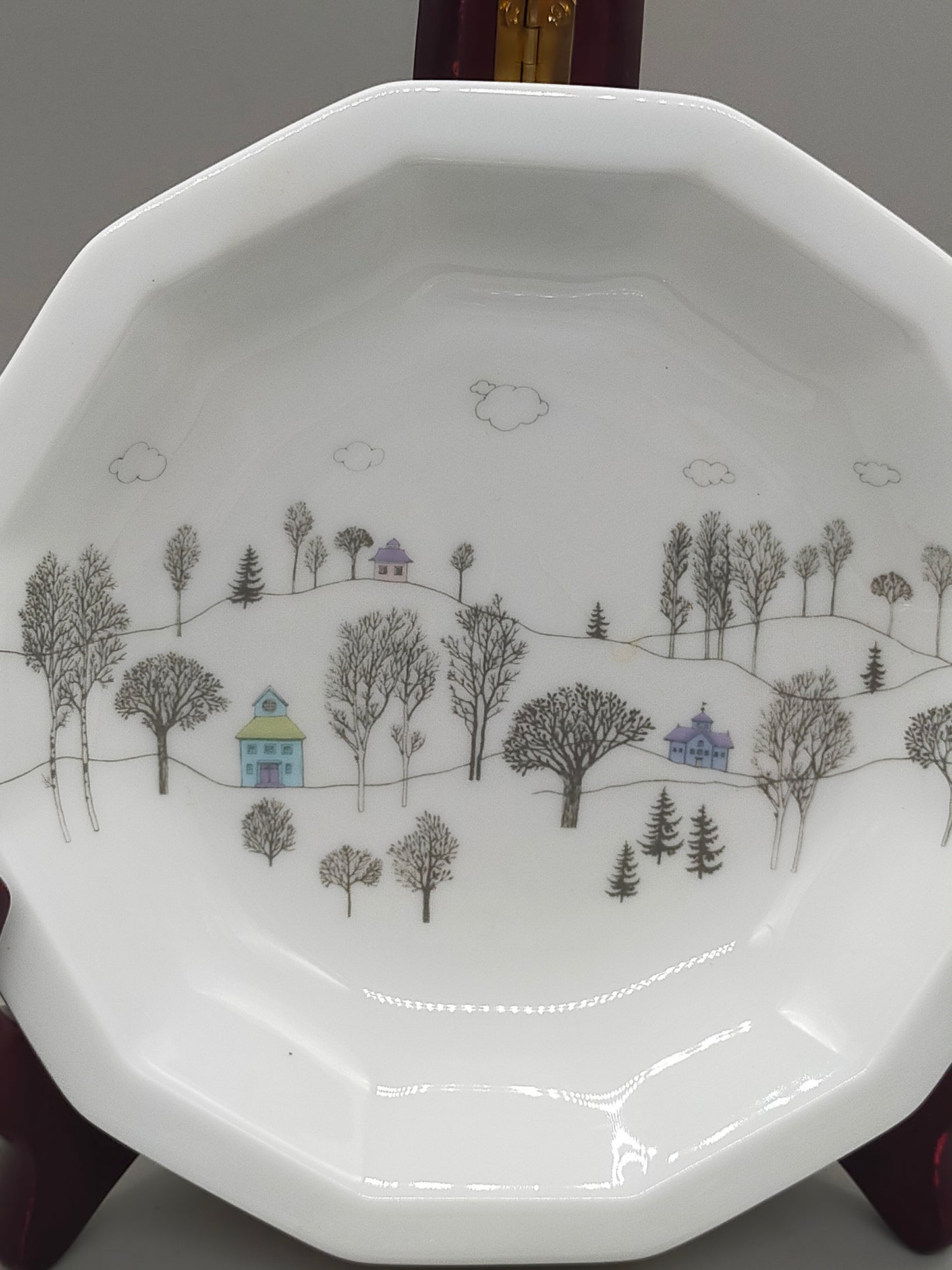Rosenthal Polygon Winterreise Schale & Unterteller Set