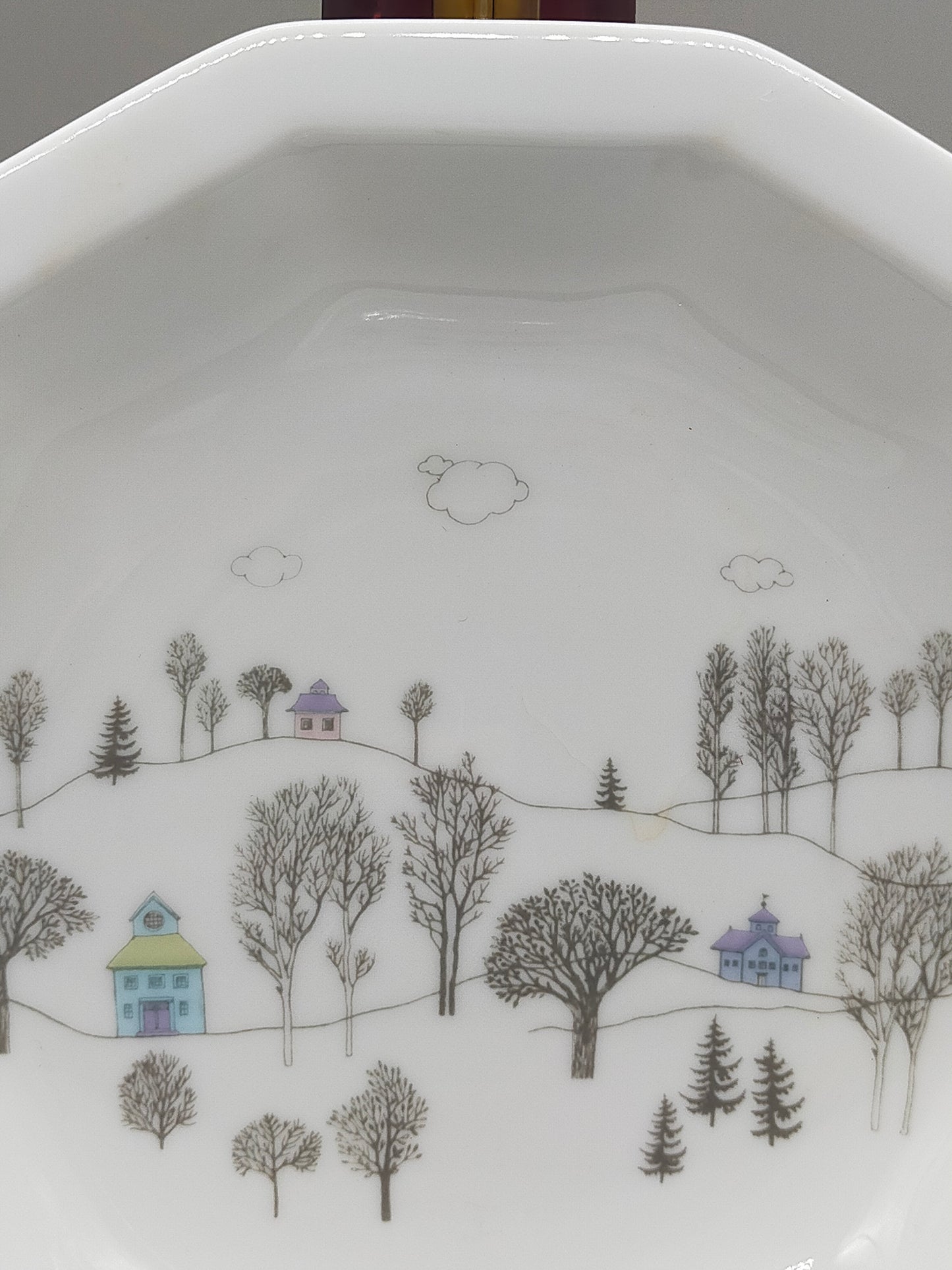 Rosenthal Polygon Winterreise Schale & Unterteller Set
