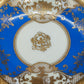 Antikes Porzellan Set Blau Golddesign – 6