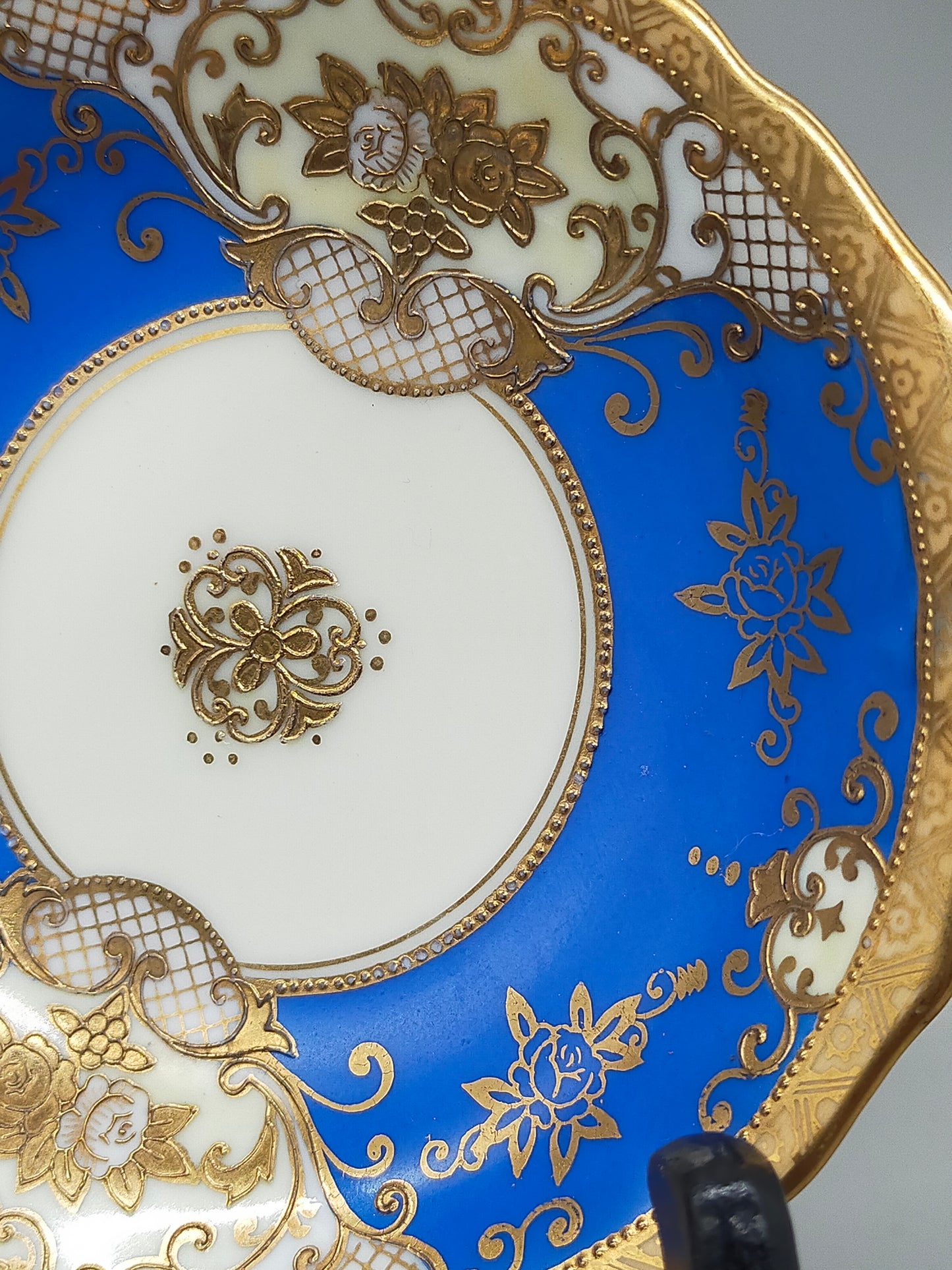 Antikes Porzellan Set Blau Golddesign – 6
