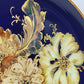 Edler Kaiser Porzellan Wandteller Rondo Gold & Blumendesign