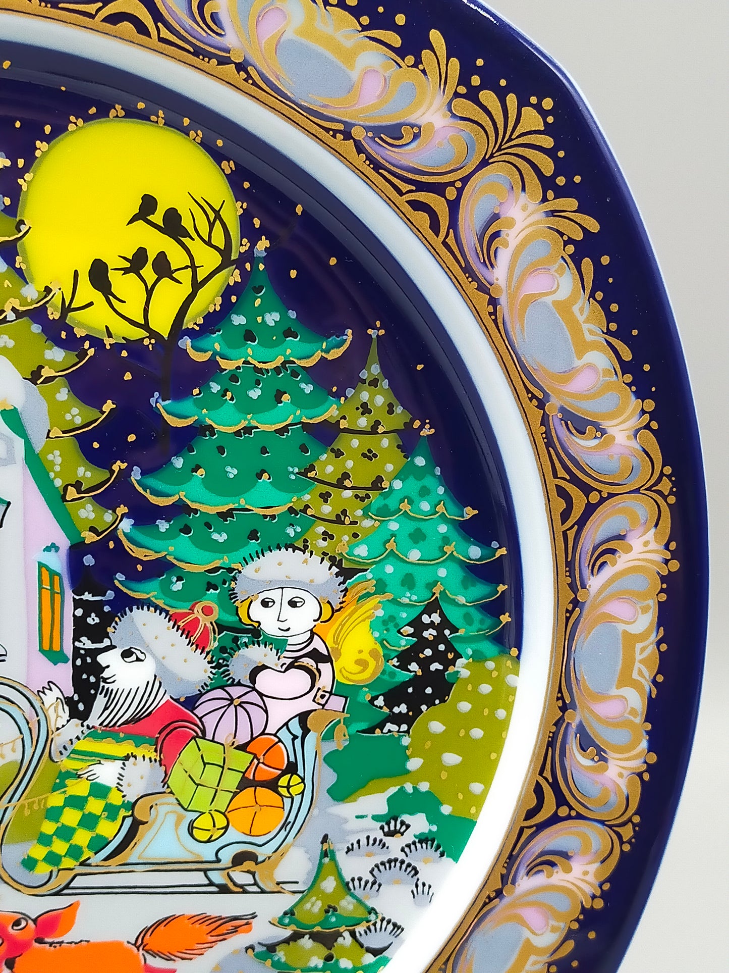Rosenthal Weihnachtsteller 1984 Björn Wiinblad Kling Glöckchen