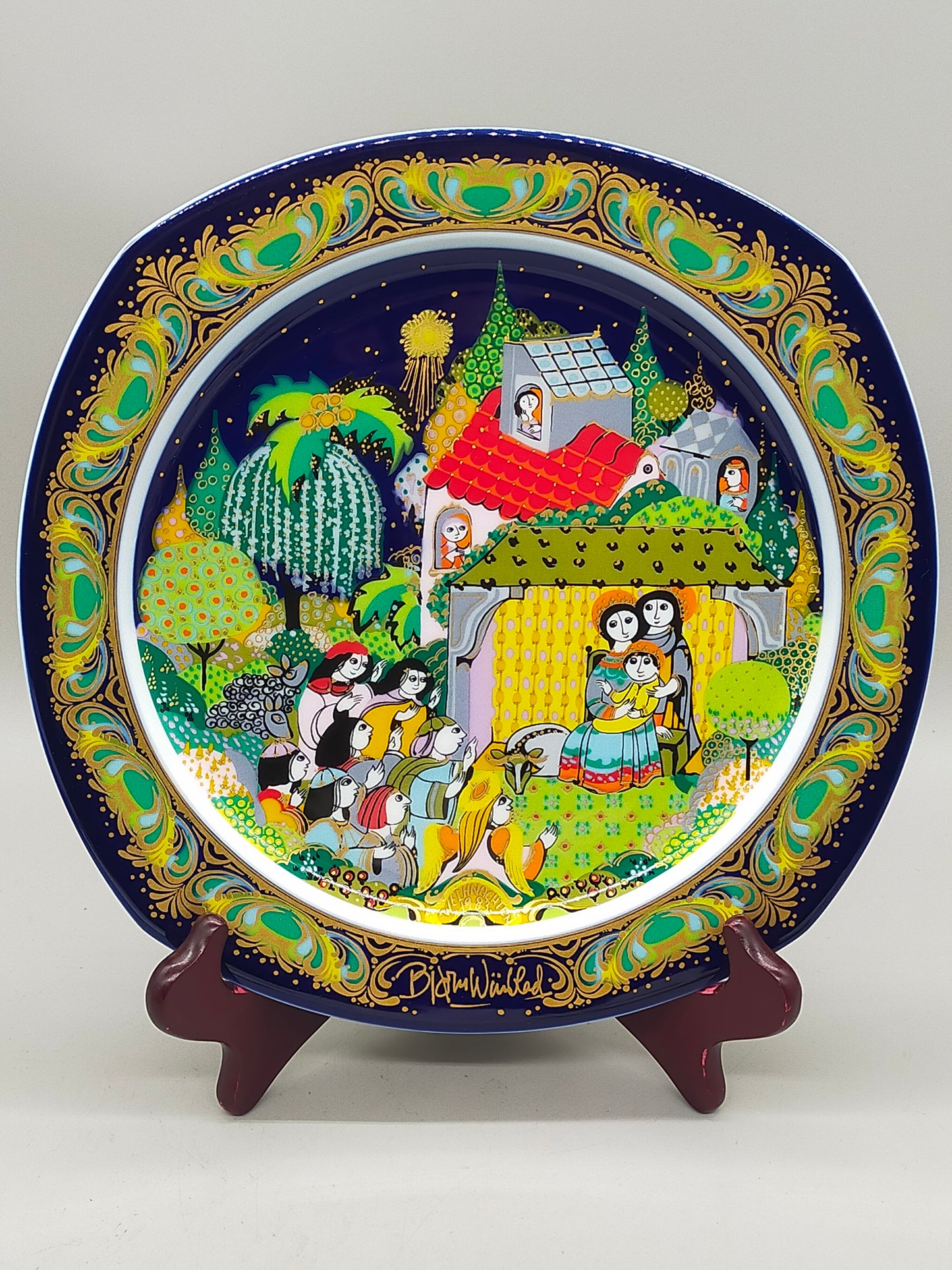 Rosenthal Weihnachtsteller 1983 Stille Nacht – Kunstvoll gestaltet