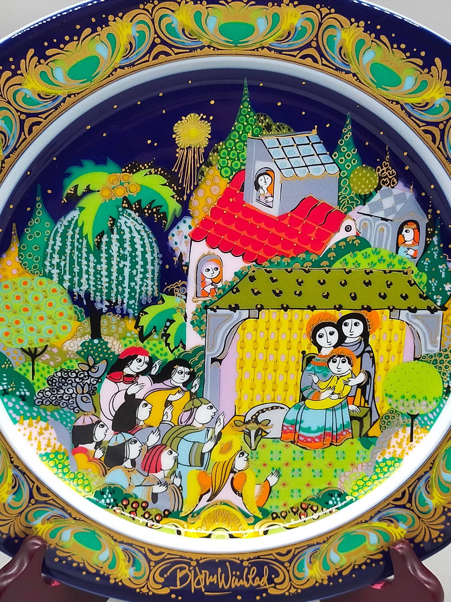 Rosenthal Weihnachtsteller 1983 Stille Nacht – Kunstvoll gestaltet