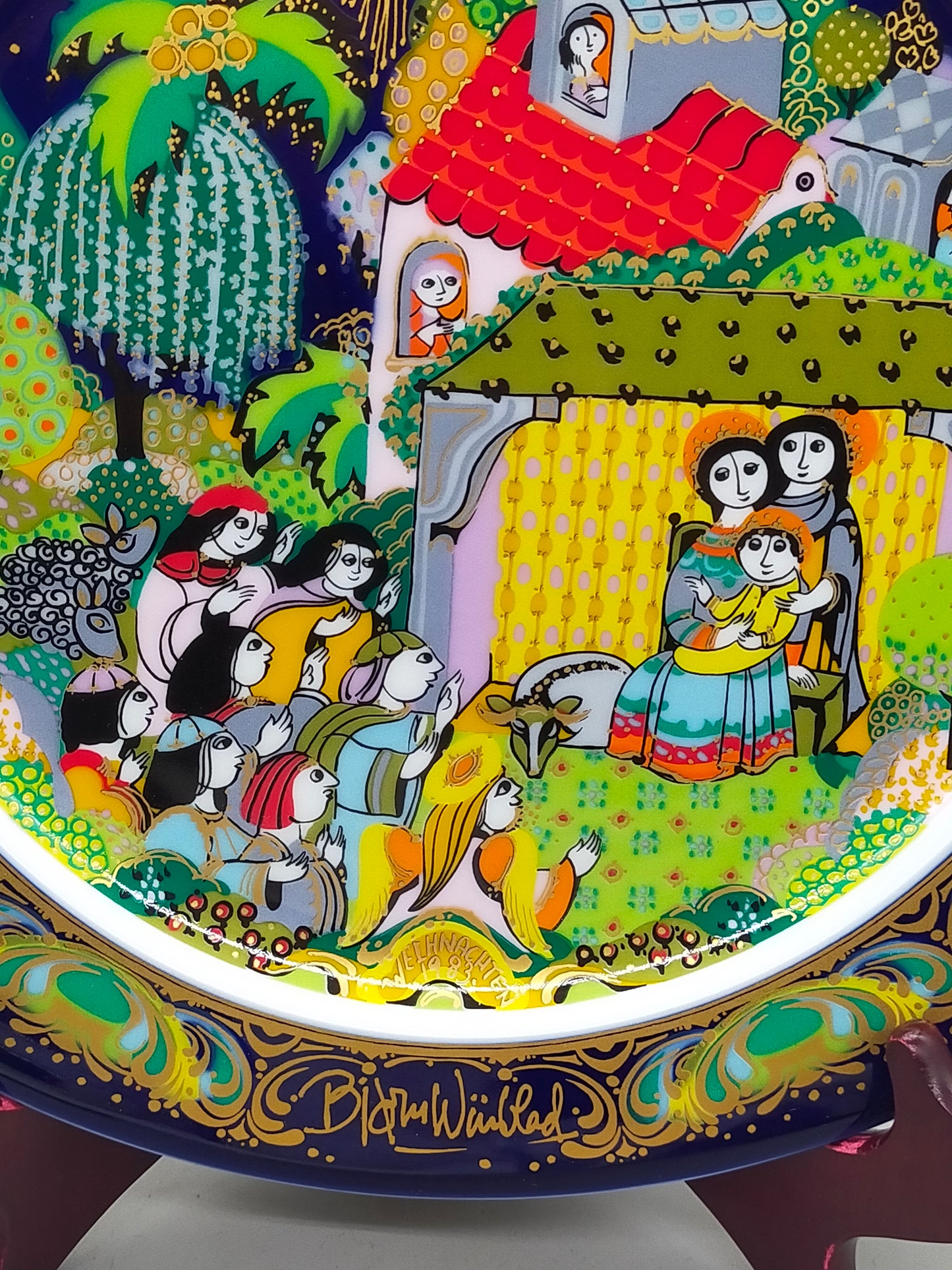 Rosenthal Weihnachtsteller 1983 Stille Nacht – Kunstvoll gestaltet