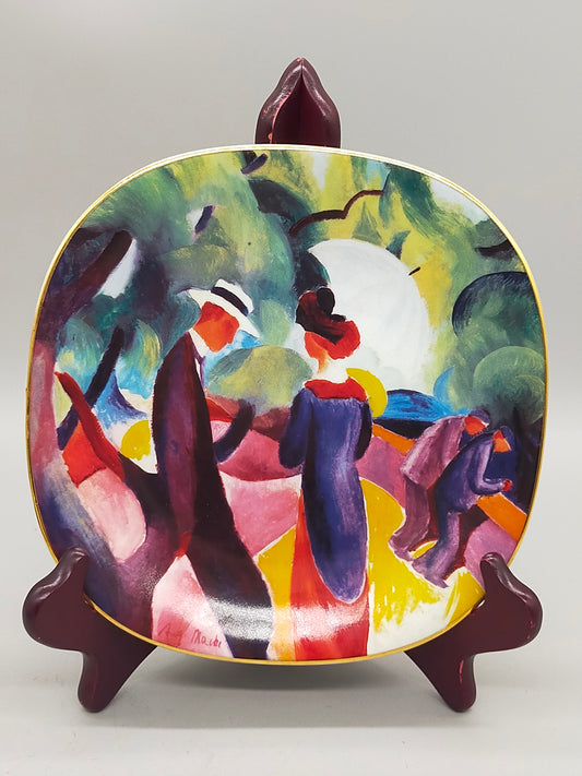 Rosenthal Classic Sammelteller Promenade nach August Macke