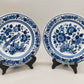 Zwei Delft Wandteller Klassisch Blau-Weiß