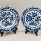 Zwei Delft Wandteller Klassisch Blau-Weiß