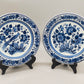Zwei Delft Wandteller Klassisch Blau-Weiß