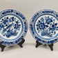 Zwei Delft Wandteller Klassisch Blau-Weiß