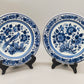 Zwei Delft Wandteller Klassisch Blau-Weiß