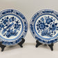 Zwei Delft Wandteller Klassisch Blau-Weiß