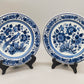 Zwei Delft Wandteller Klassisch Blau-Weiß