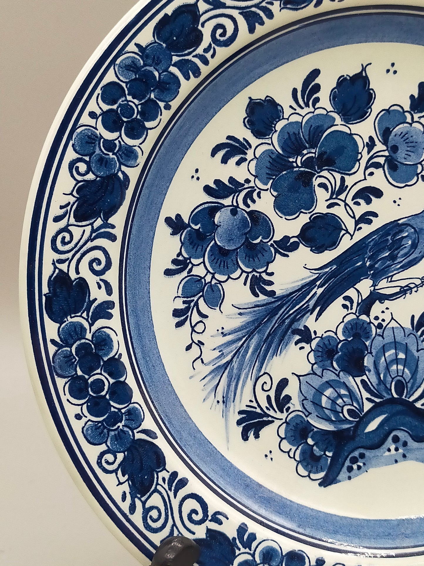 Zwei Delft Wandteller Klassisch Blau-Weiß