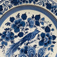 Zwei Delft Wandteller Klassisch Blau-Weiß