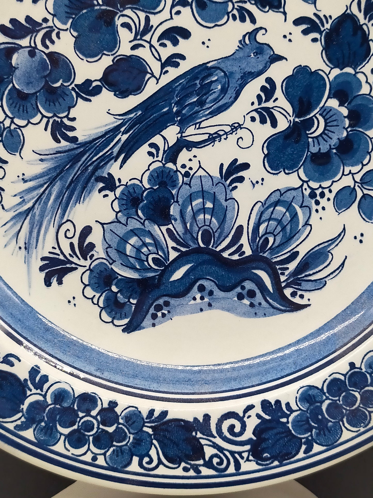 Zwei Delft Wandteller Klassisch Blau-Weiß