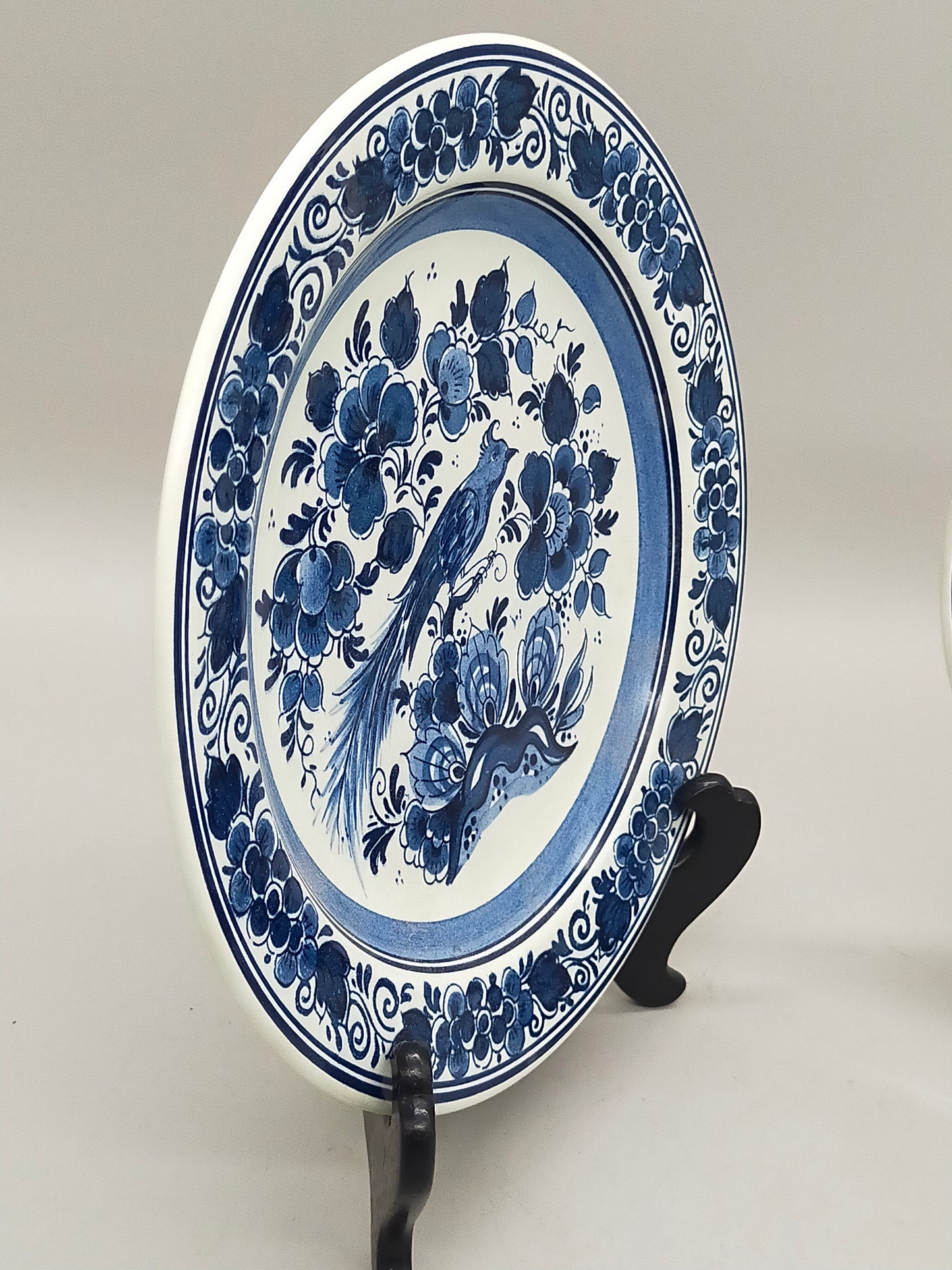 Zwei Delft Wandteller Klassisch Blau-Weiß