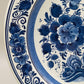Zwei Delft Wandteller Klassisch Blau-Weiß