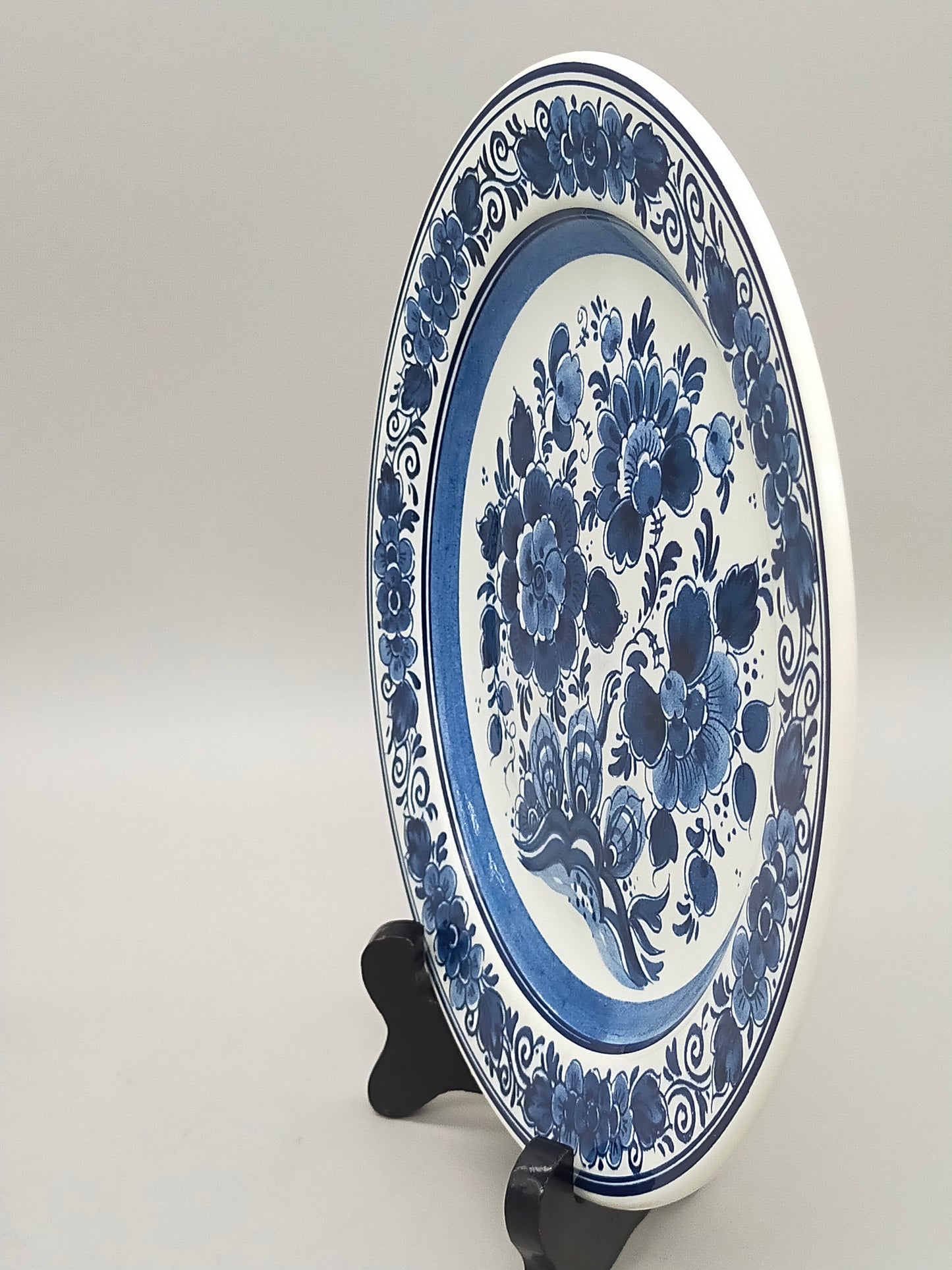 Zwei Delft Wandteller Klassisch Blau-Weiß