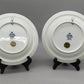 Zwei Delft Wandteller Klassisch Blau-Weiß