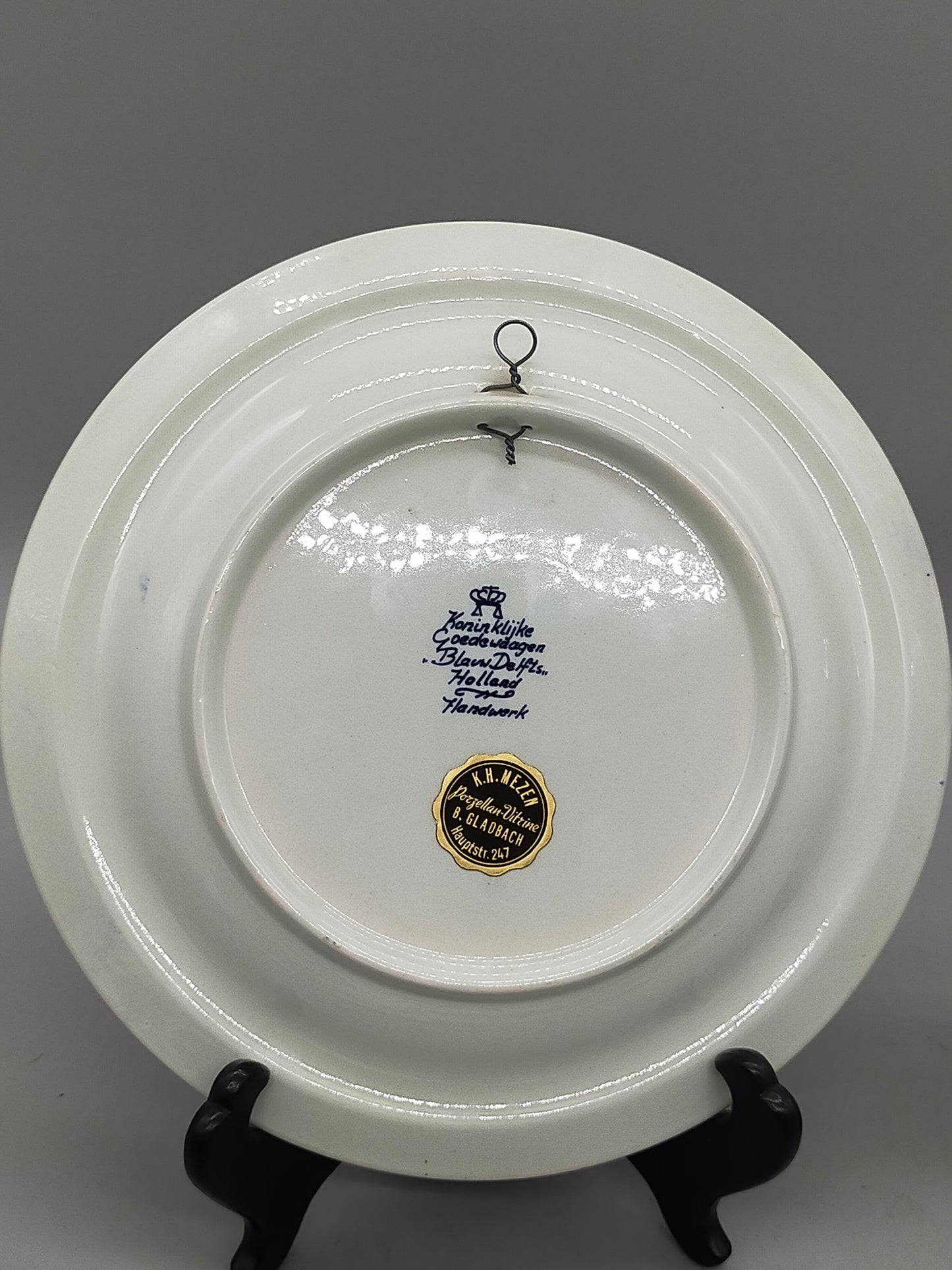 Zwei Delft Wandteller Klassisch Blau-Weiß