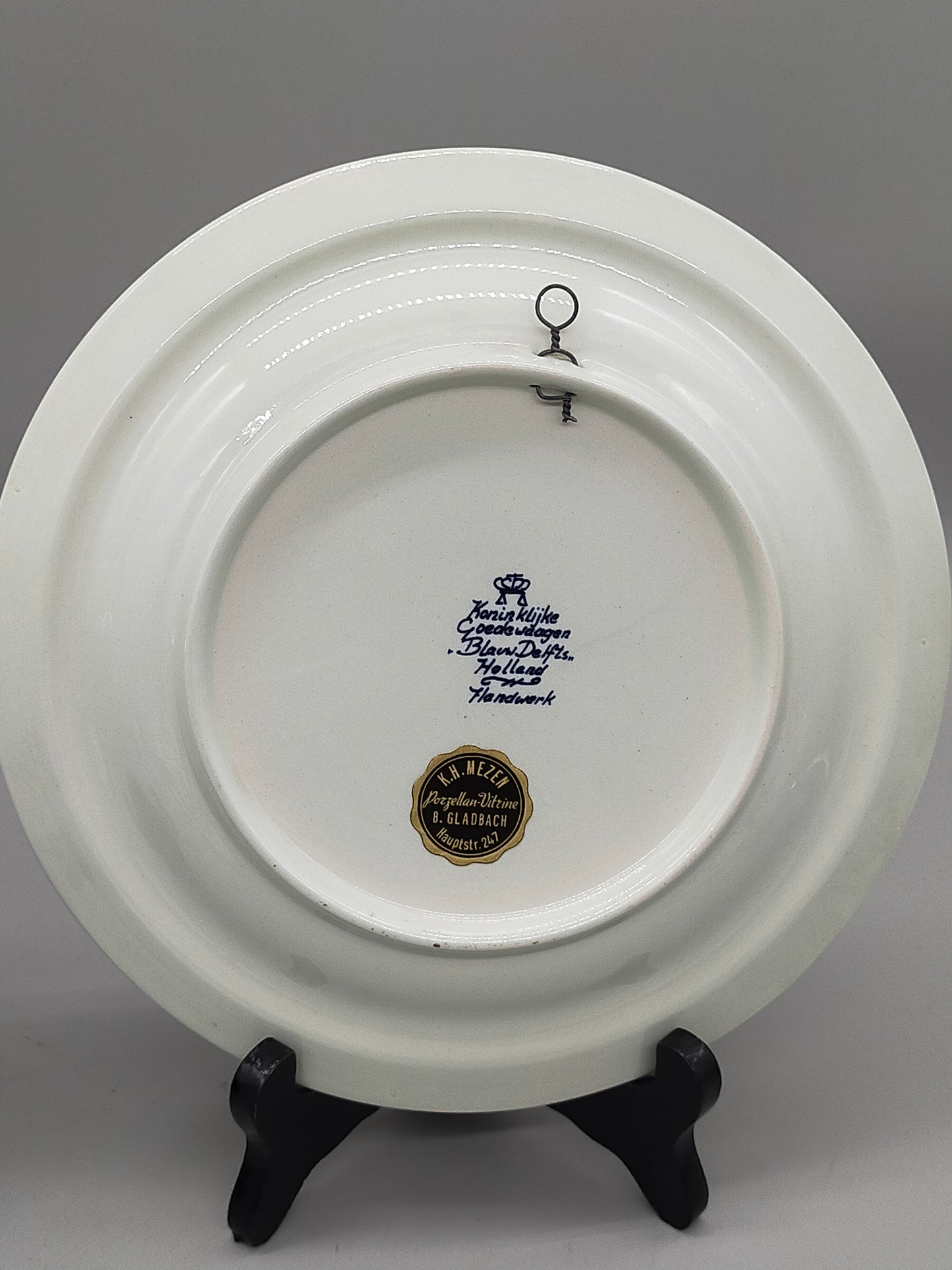 Zwei Delft Wandteller Klassisch Blau-Weiß