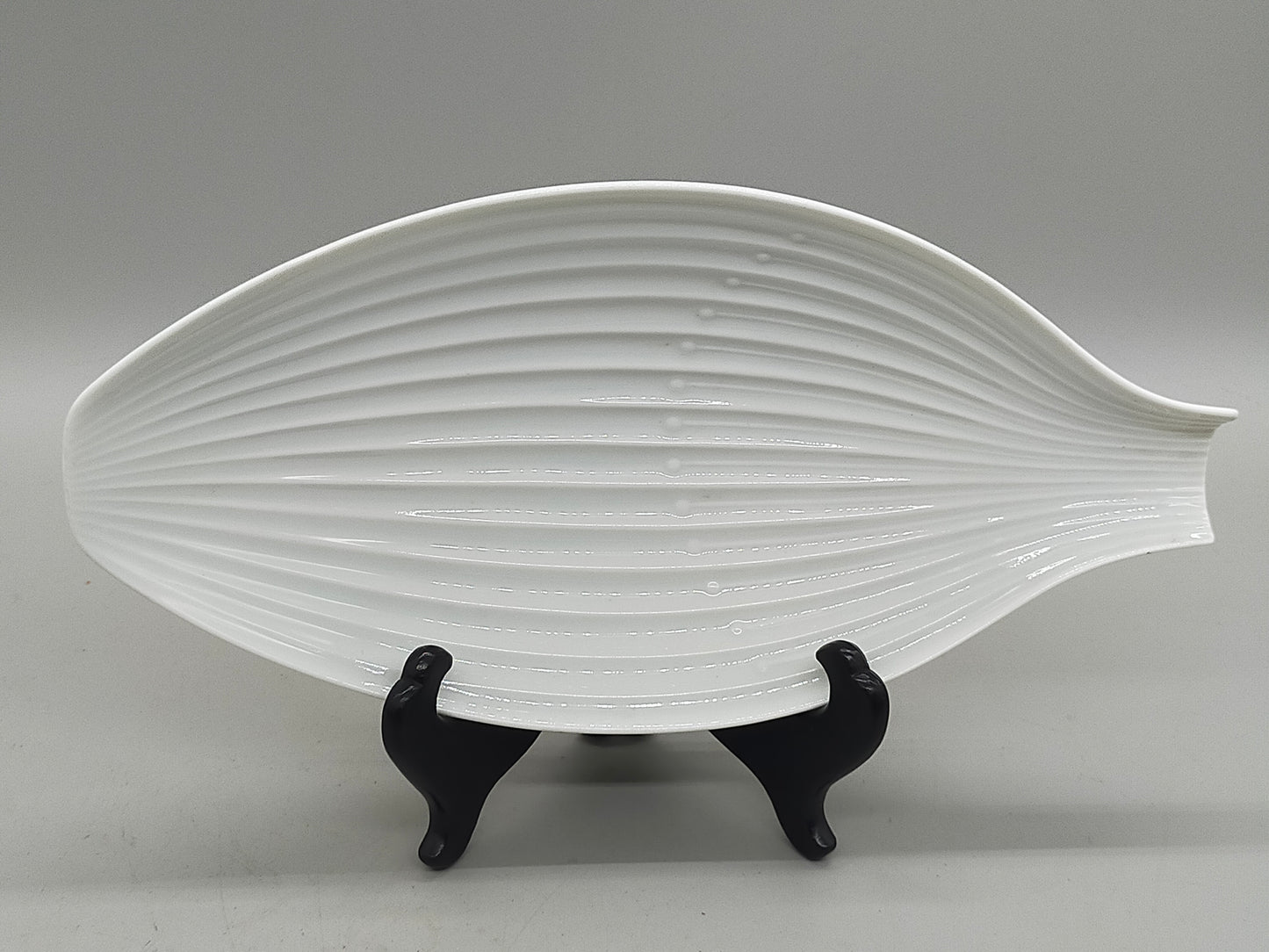 Rosenthal Porzellan Schale in Blattform Weißes Vintage Design