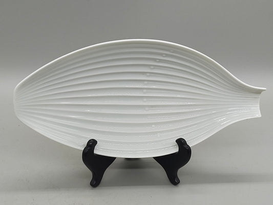 Rosenthal Porzellan Schale in Blattform Weißes Vintage Design