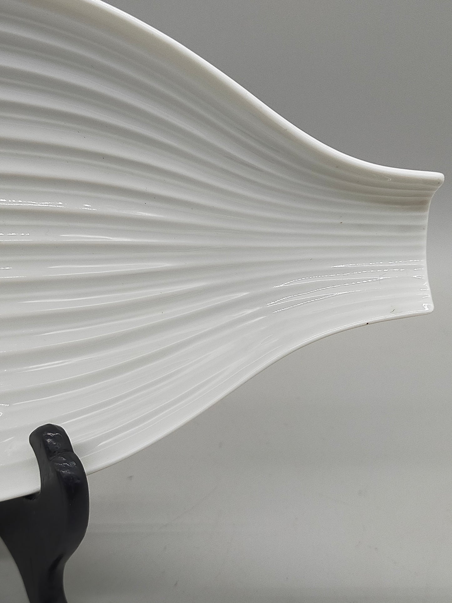 Rosenthal Porzellan Schale in Blattform Weißes Vintage Design