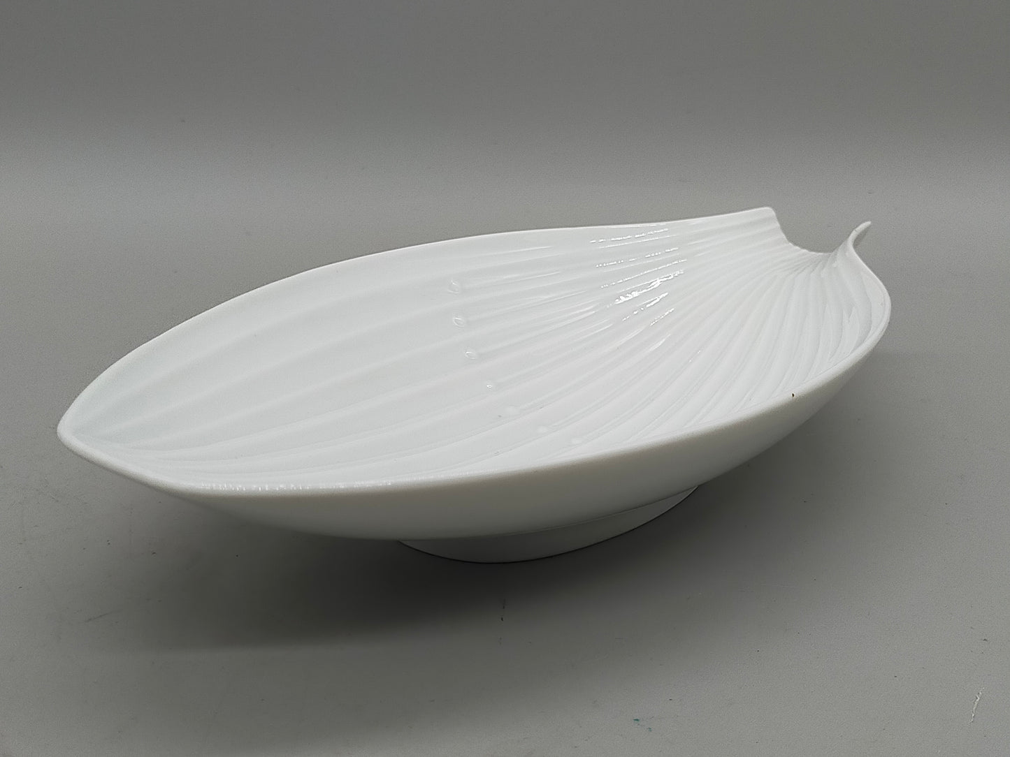 Rosenthal Porzellan Schale in Blattform Weißes Vintage Design