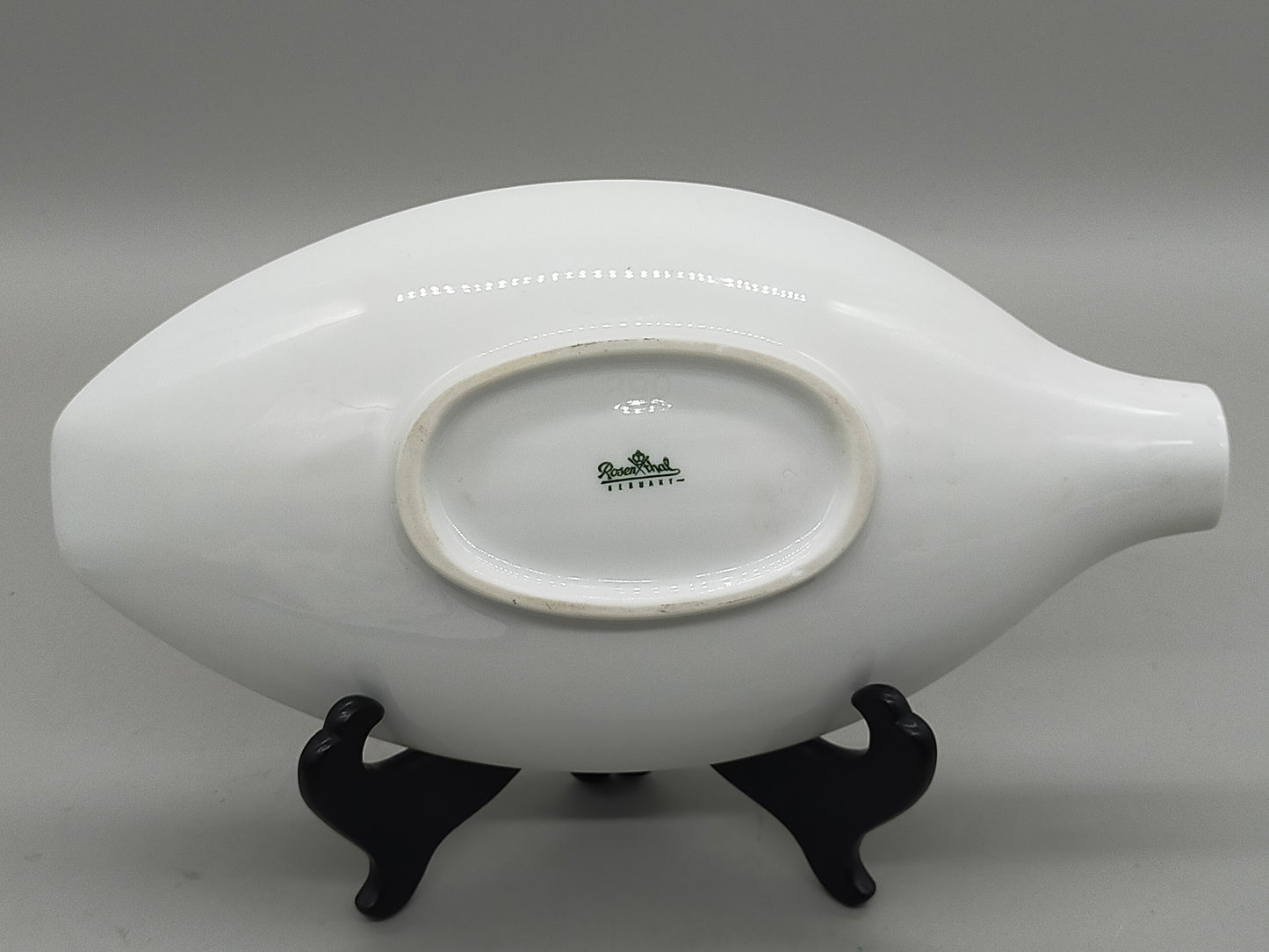Rosenthal Porzellan Schale in Blattform Weißes Vintage Design