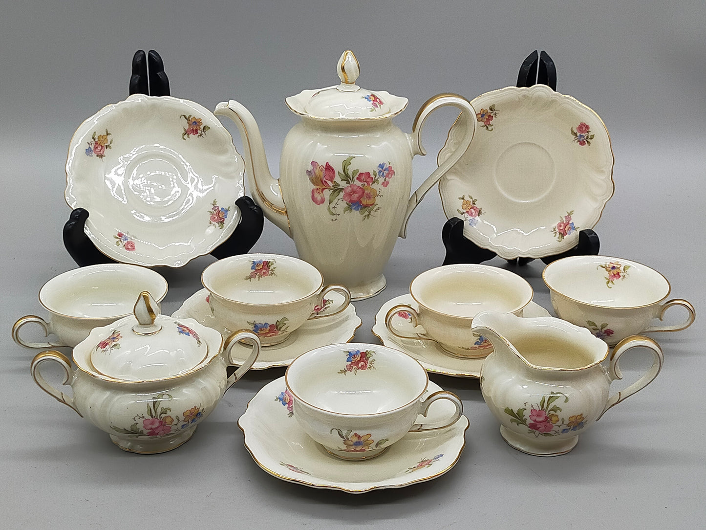 Rosenthal Viktoria Kaffeeservice Edles Porzellan mit Blumenmuster