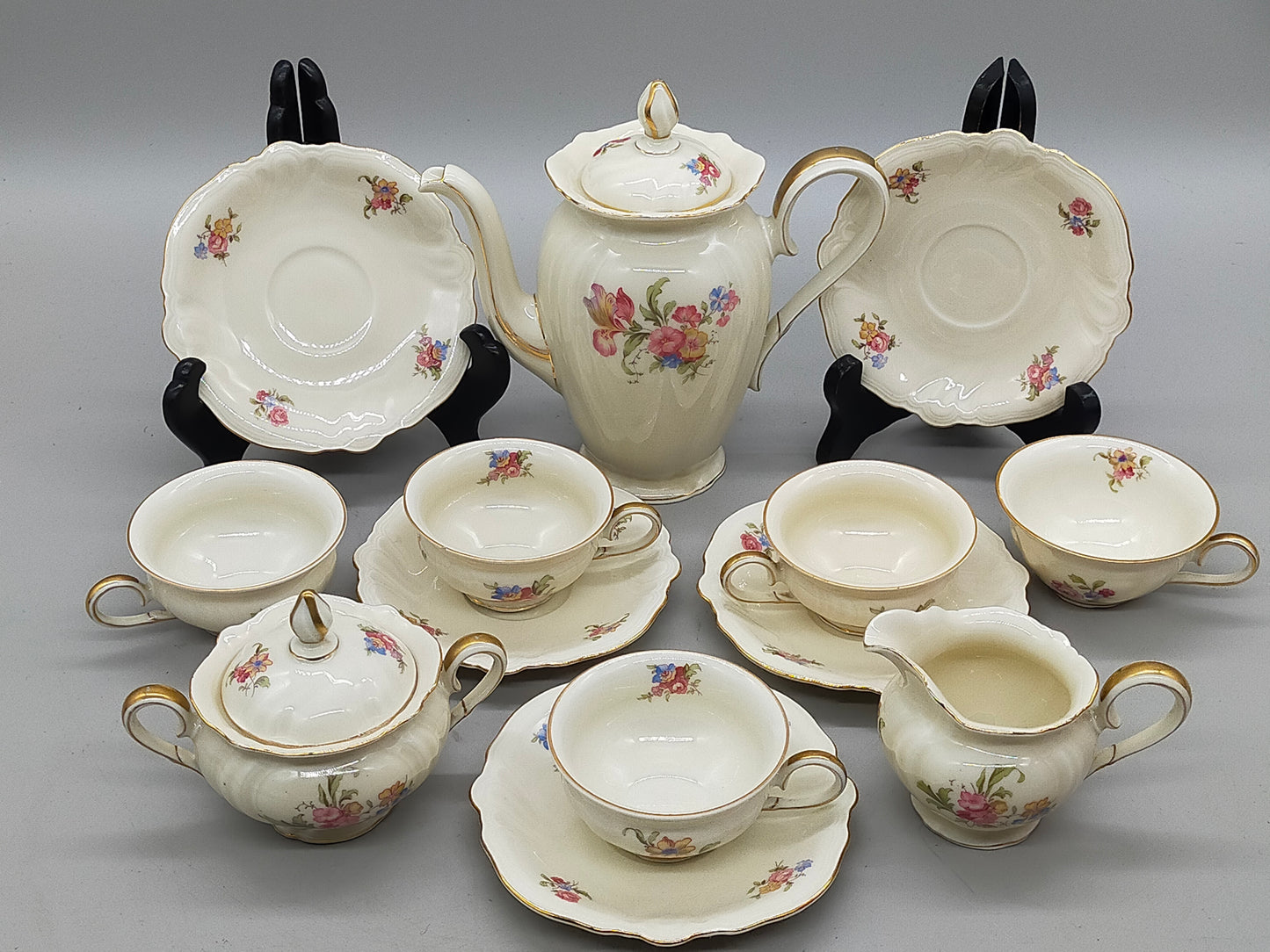 Rosenthal Viktoria Kaffeeservice Edles Porzellan mit Blumenmuster