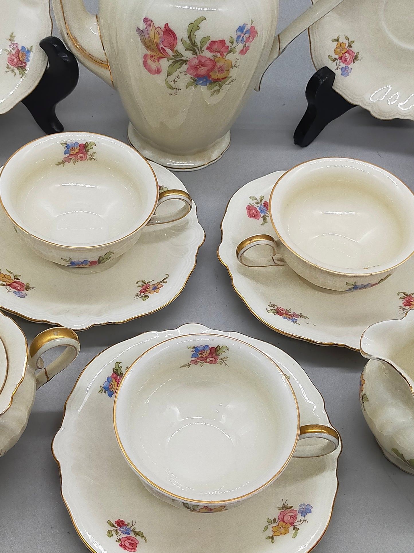 Rosenthal Viktoria Kaffeeservice Edles Porzellan mit Blumenmuster