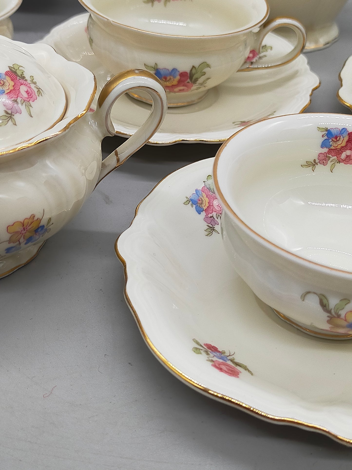 Rosenthal Viktoria Kaffeeservice Edles Porzellan mit Blumenmuster