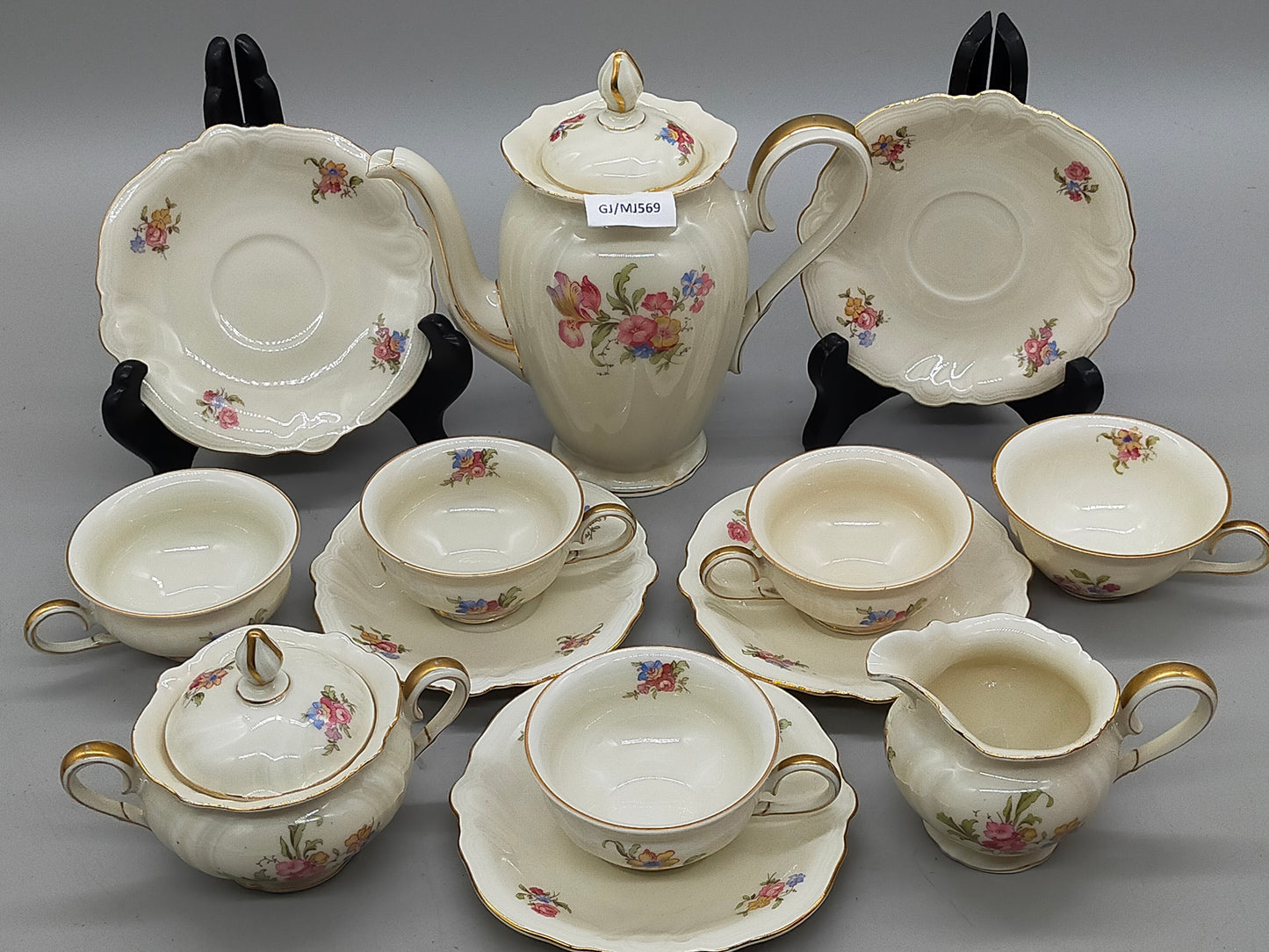 Rosenthal Viktoria Kaffeeservice Edles Porzellan mit Blumenmuster