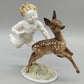 Hutschenreuther Porzellanfigur Putto mit Reh Karl Tutter Kunstabteilung