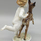 Hutschenreuther Porzellanfigur Putto mit Reh Karl Tutter Kunstabteilung