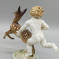 Hutschenreuther Porzellanfigur Putto mit Reh Karl Tutter Kunstabteilung