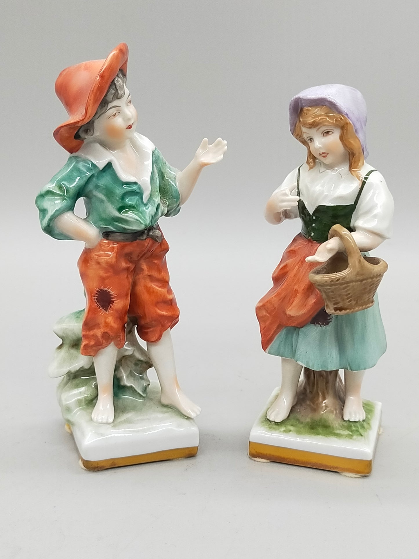 Unterweissbach Porzellanfiguren Set Junge & Mädchen Thüringen